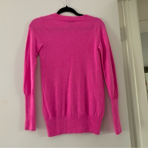 J. Crew Collection Italian Cashmere Pink Sweater Small - Picture 6 of 6
